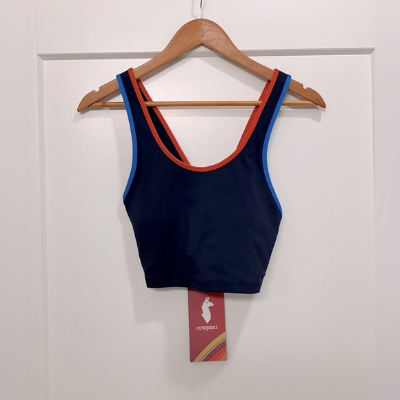 💙 Cotopaxi Mari Crop Top NWT – XS – Maritime Navy & Orange 🧡 - Picture 5 of 11